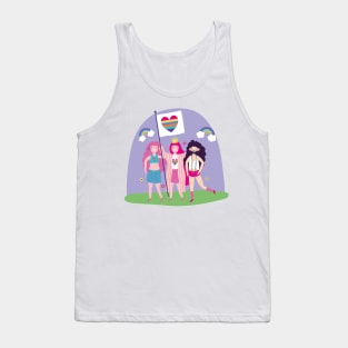 LGBT parade flag, pride symbol Tank Top